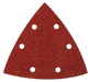 Abracs Hook & Loop Triangle Delta Sanding Sheets, 93mm x 93mm x 40g - Pack of 5, ABHLT9393040