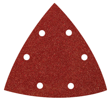 Abracs Hook & Loop Triangle Delta Sanding Sheets, 93mm x 93mm x 80g - Pack of 5, ABHLT9393080