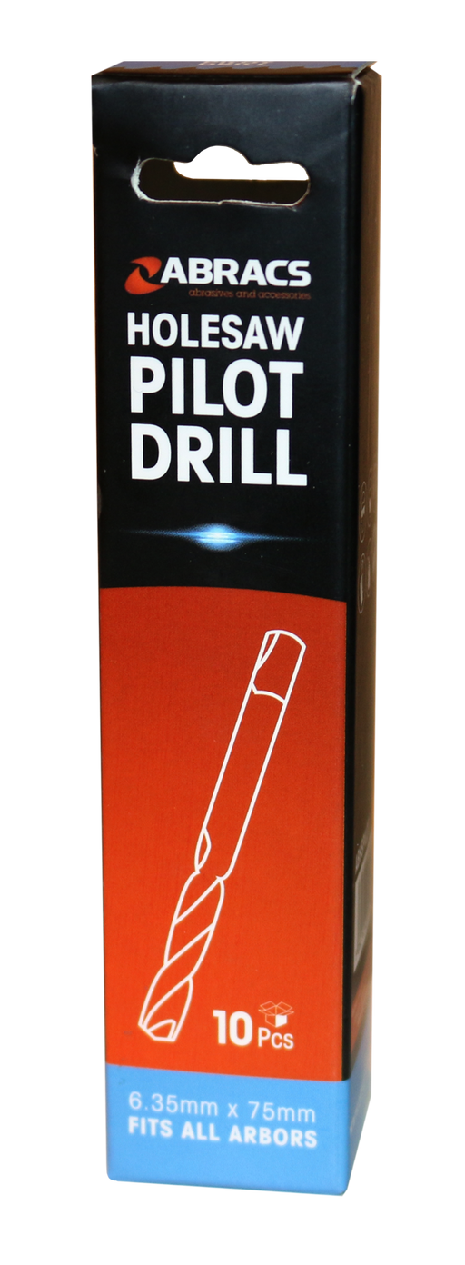 Abracs Hole Saw PILOT Drill Bit - Pack of 10, ABHSPILOT