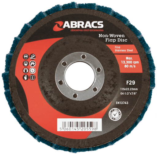 Abracs Polirico Discs, 115mm Green - Fine - Pack of 10, ABPOGREEN