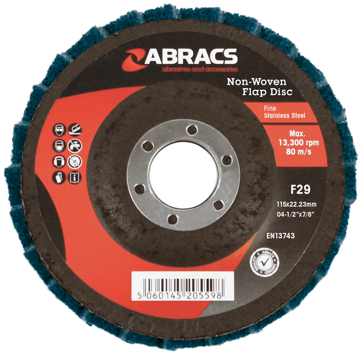 Abracs Polirico Discs, 115mm Green - Fine - Pack of 10, ABPOGREEN