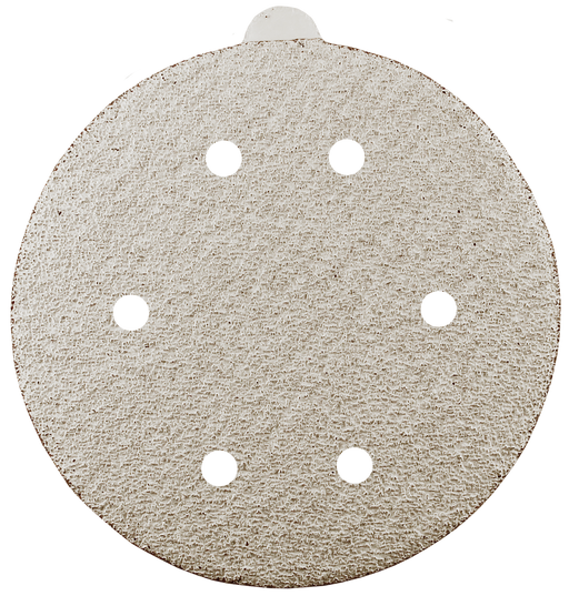 Abracs PSA Sanding Discs, 150mm x 80g - 6 Holes - Pack of 100, ABPSA6150080