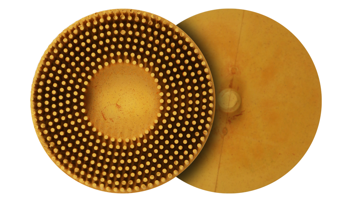 Abracs Quick-Lock Bristle Brush - Yellow, 75mm - Pack of 10, ABQLBY075