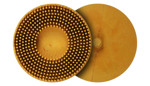 Abracs Quick-Lock Bristle Brush - Yellow, 75mm - Pack of 10, ABQLBY075