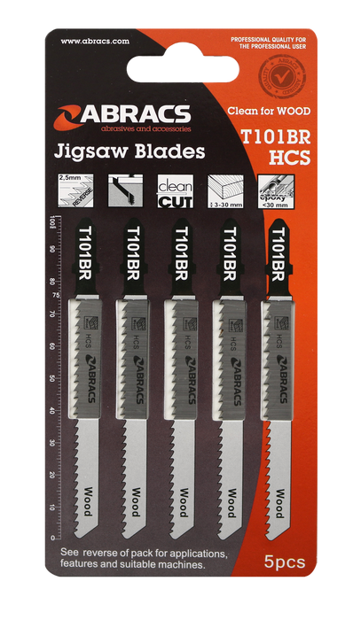 Abracs JigSaw Blade Wood T101BR - 5(Pcs) Pack of 1, ABT101BR