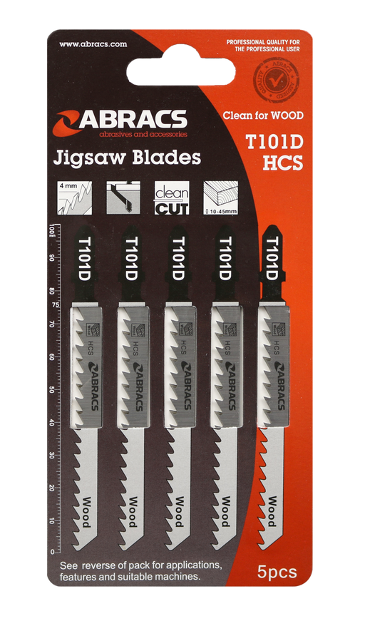 Abracs JigSaw Blade Wood T101D - 5(Pcs) Pack of 1, ABT101D