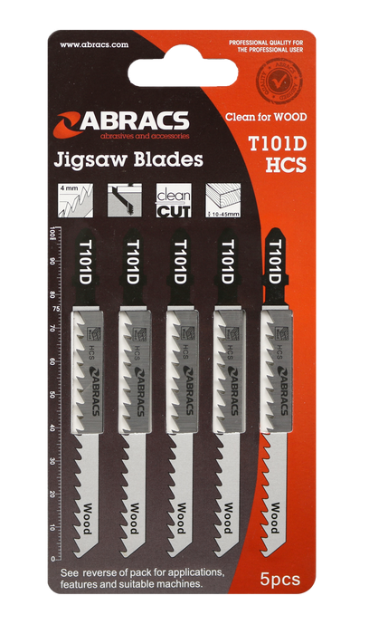 Abracs JigSaw Blade Wood T101D - 5(Pcs) Pack of 1, ABT101D