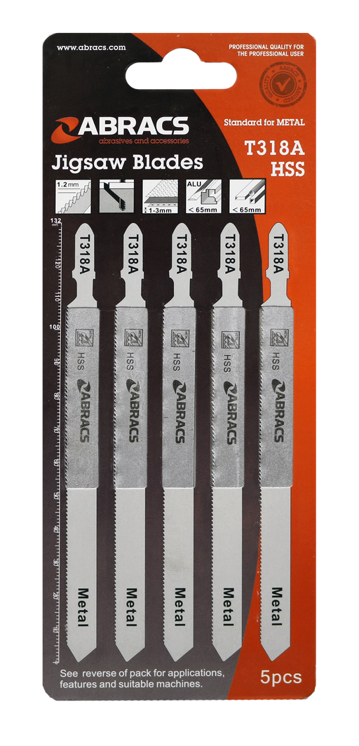 Abracs JigSaw Blade Metal T318A - 5(Pcs) Pack of 1, ABT318A