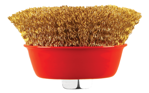 Abracs Crimp Wire Brush, 75mm x M10 x 1.5, ABWB07510C1.5