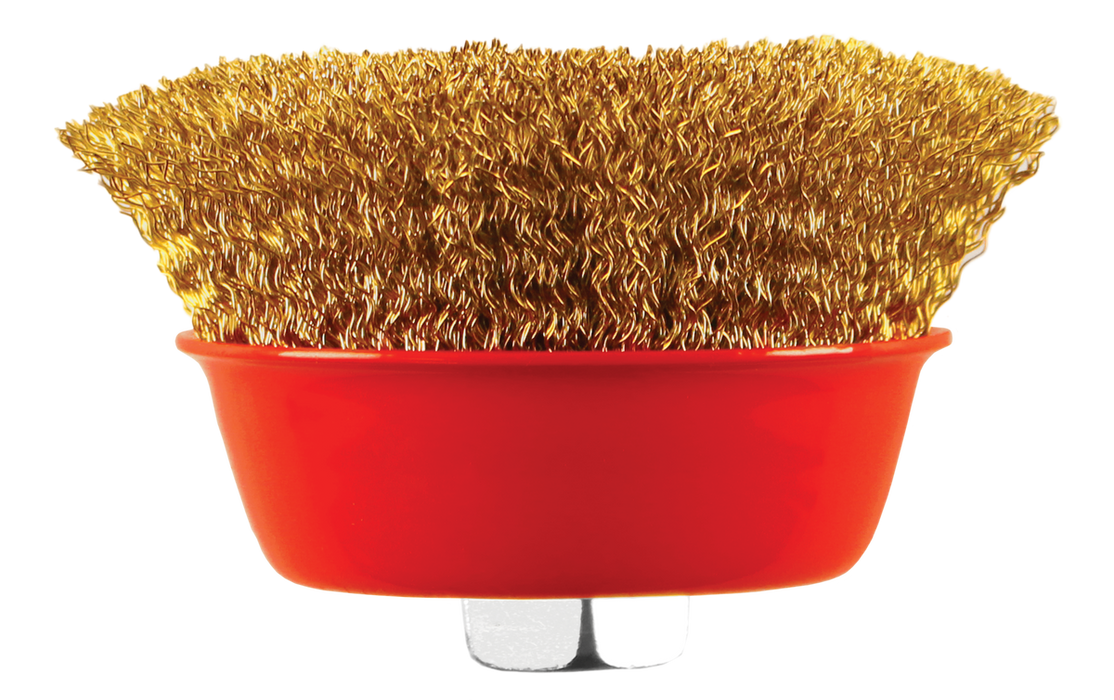Abracs Crimp Wire Brush, 75mmx M14, ABWB07514C