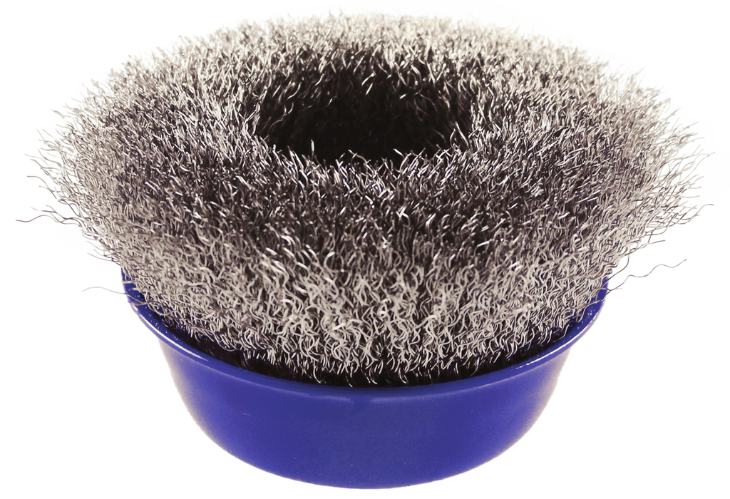 Abracs Crimp Wire Brush S/S, 75mmx M14 , ABWB07514SC
