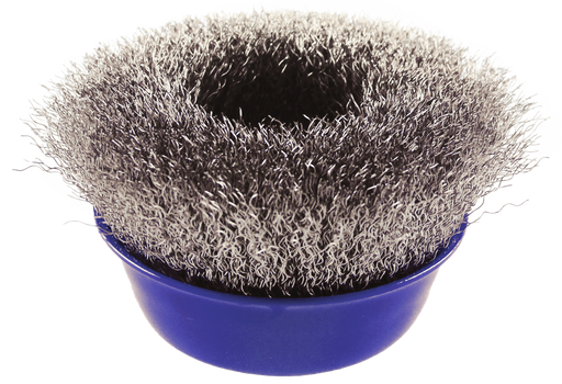 Abracs Crimp Wire Brush S/S, 75mmx M14 , ABWB07514SC