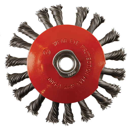 Abracs T/KNOT Bevel Brush - Display, 115mm x M14, WBB115M14T