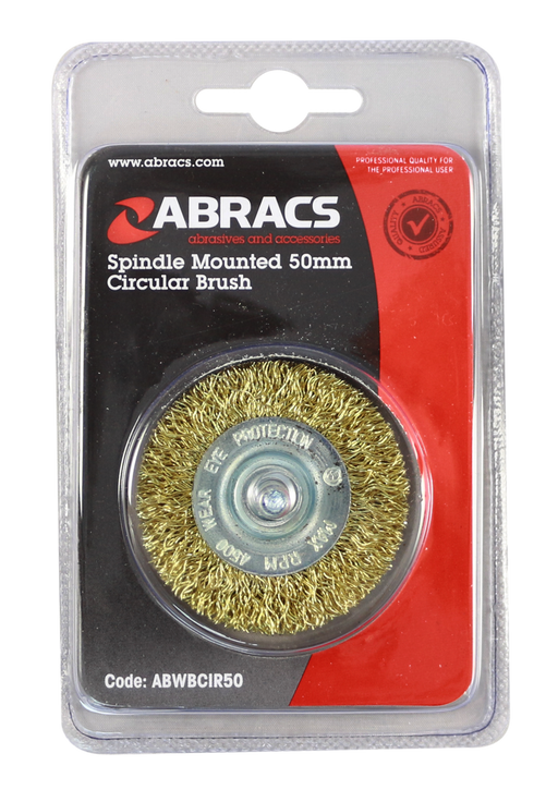 Abracs Spindle Mounted Circular Brush, 50mm, ABWBCIR50