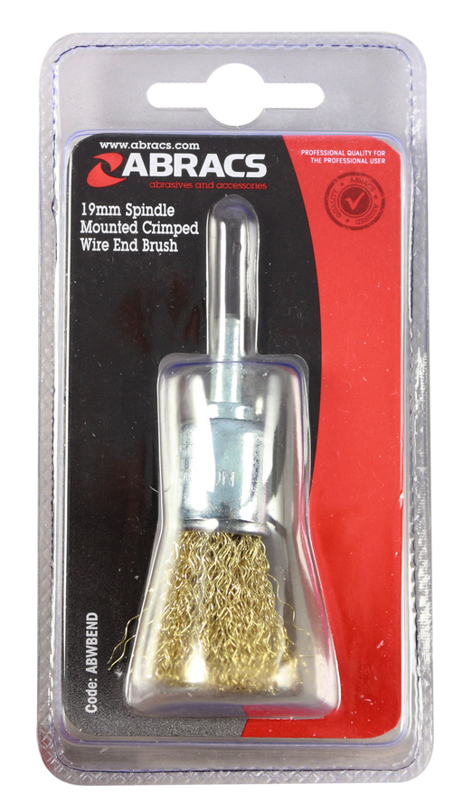 Abracs Spindle Mounted End Brush, 19mm, ABWBEND