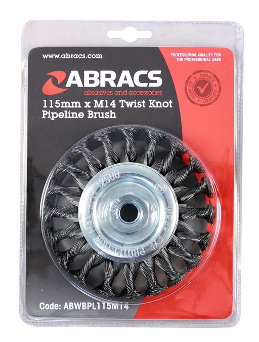 Abracs Pipeline Brush, 115mm X M14, ABWBPL115M14