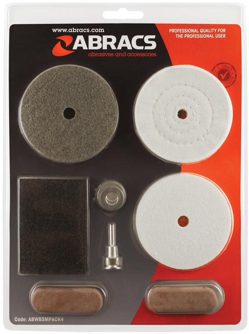 Abracs 7pc Buffing/Polishing Kit Pack of 1, ABWBSMPACK4