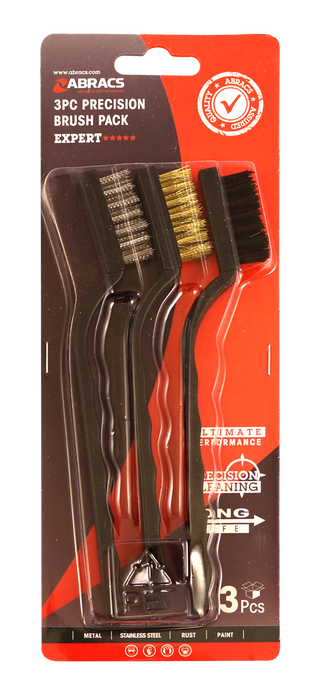 Abracs 3pc Spark Plug Brush Set Pack of 1, ABWBSMPACK7