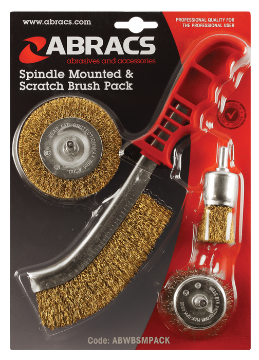 Abracs Spindle Mounted & Scratch Brush Pack of 1, ABWBSMPACK