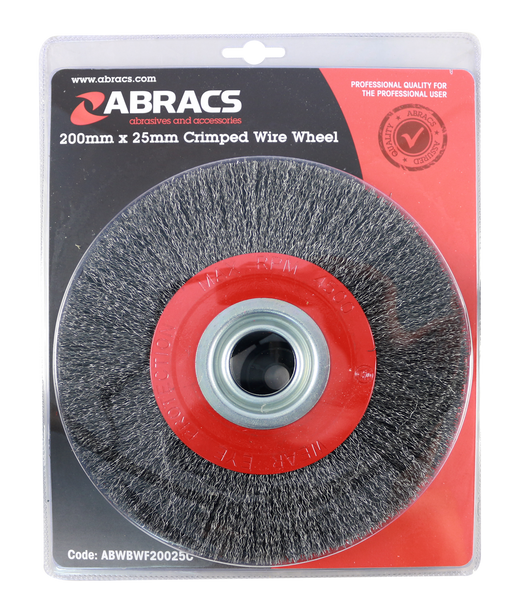 Abracs Wire Wheel Crimp, 200mm x 25mm, ABWBWF20025C