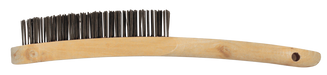 Abracs 6 Row Wooden Handled Brush - Box Qty 12, Pack of 4, ABWHB6