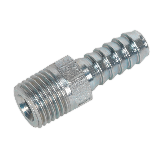 Sealey AC39 Screwed Tailpiece Male 1/4"BSPT - 5/16" Hose Pack of 5