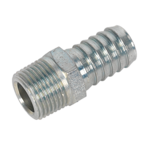 Sealey AC42 Screwed Tailpiece Male 3/8"BSPT - 1/2" Hose Pack of 5