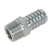 Sealey AC42 Screwed Tailpiece Male 3/8"BSPT - 1/2" Hose Pack of 5