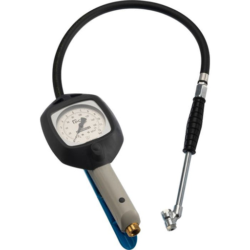 PCL AFG1H03 Airforce II Tyre Inflator 0-170 psi & 0-12 bar, 0.53m Hose Twin Hold-on Connector