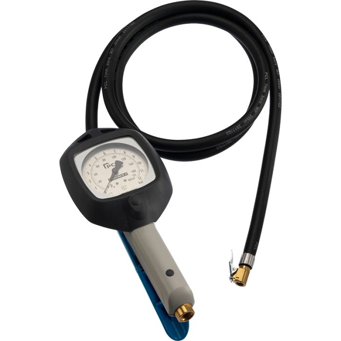 PCL AFG1H08 Airforce II Tyre Inflator 0-170 psi & 0-12 bar, 1.8m Hose Euro Connector
