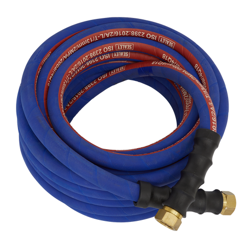 Air Hose 10m x Ø13mm with 1/2"BSP Unions Extra-Heavy-Duty, AH10R/12, Sealey