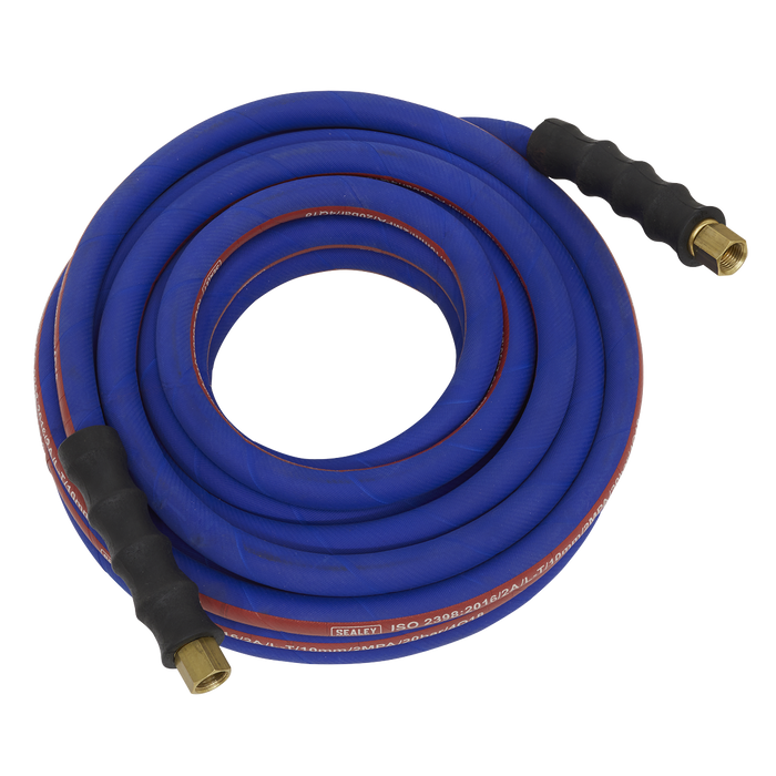 Air Hose 10m x Ø10mm with 1/4"BSP Unions Extra-Heavy-Duty, AH10R/38, Sealey