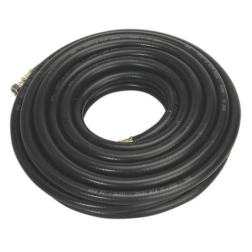 Air Hose 10m x Ø10mm with 1/4"BSP Unions Heavy-Duty, AH10RX/38, Sealey