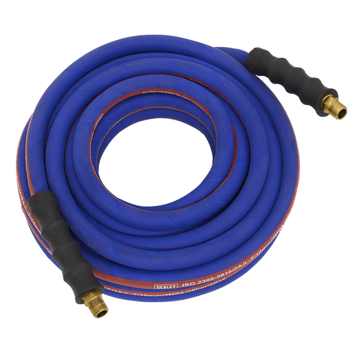 Air Hose 15m x Ø13mm with 1/2"BSP Unions Extra-Heavy-Duty, AH15R/12, Sealey