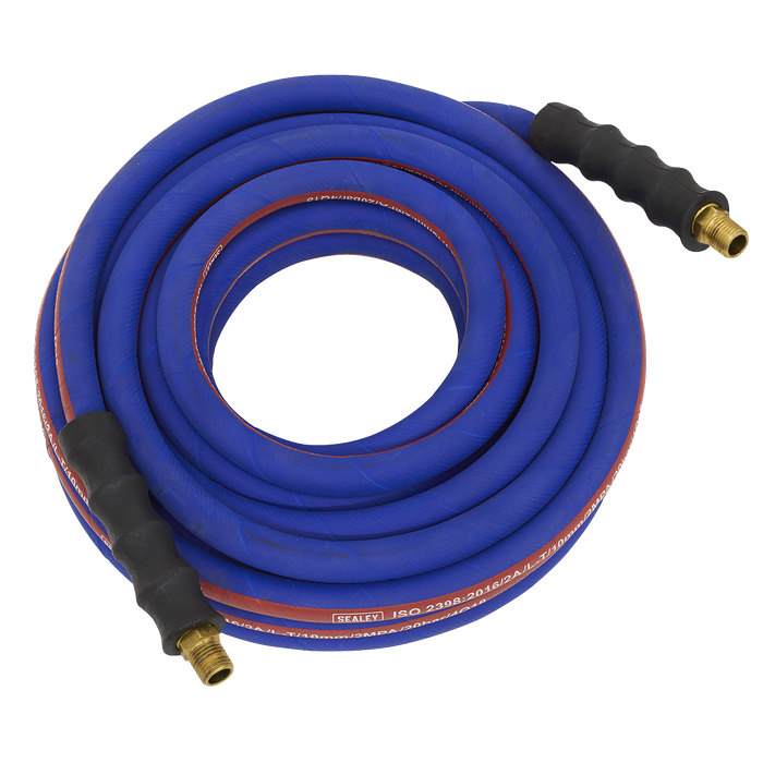 Air Hose 15m x Ø13mm with 1/2"BSP Unions Extra-Heavy-Duty, AH15R/12, Sealey