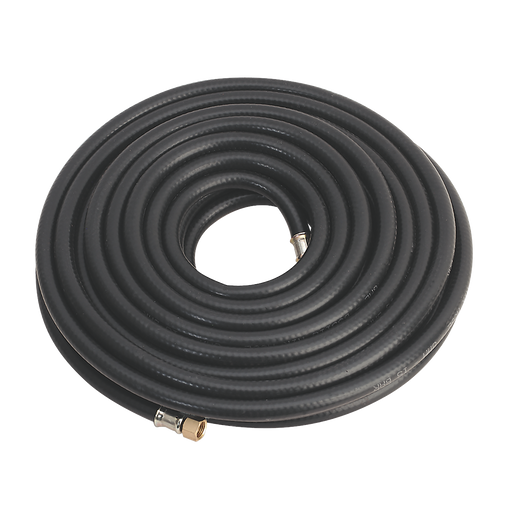 Air Hose 15m x Ø8mm with 1/4"BSP Unions Heavy-Duty, AH15RX, Sealey