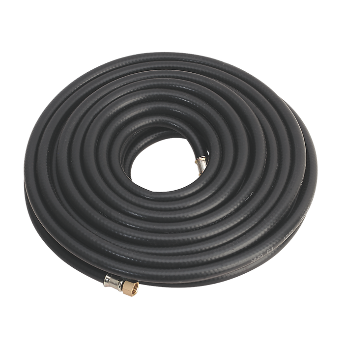Air Hose 15m x Ø8mm with 1/4"BSP Unions Heavy-Duty, AH15RX, Sealey