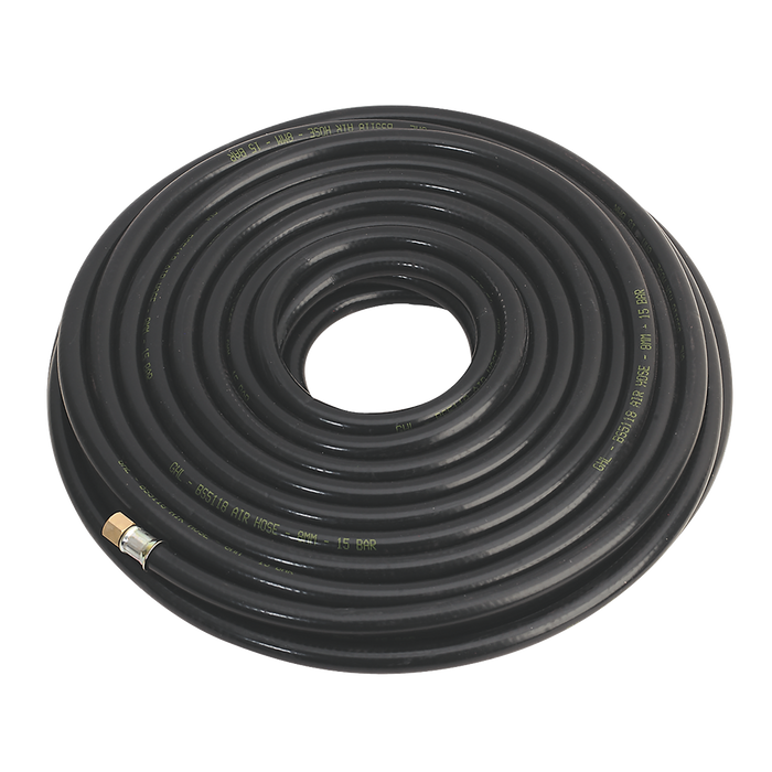 Air Hose Heavy-Duty, 20m x Ø8mm with 1/4"BSP Unions, AH20RX, Sealey