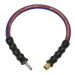 Air Leader Hose, 600mm x Ø10mm with Tailpiece & 1/4"BSP Union, AH2R/38, Sealey