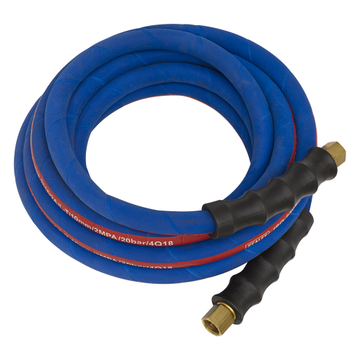 Air Hose Extra-Heavy-Duty, 5m x Ø10mm with 1/4"BSP Unions, AH5R/38, Sealey