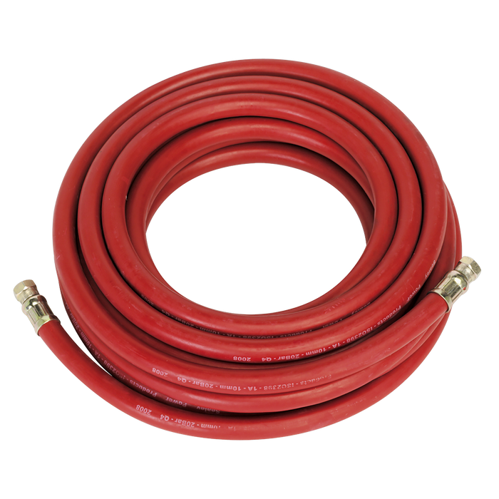 Air Hose 10m x Ø10mm with 1/4"BSP Unions, AHC1038, Sealey