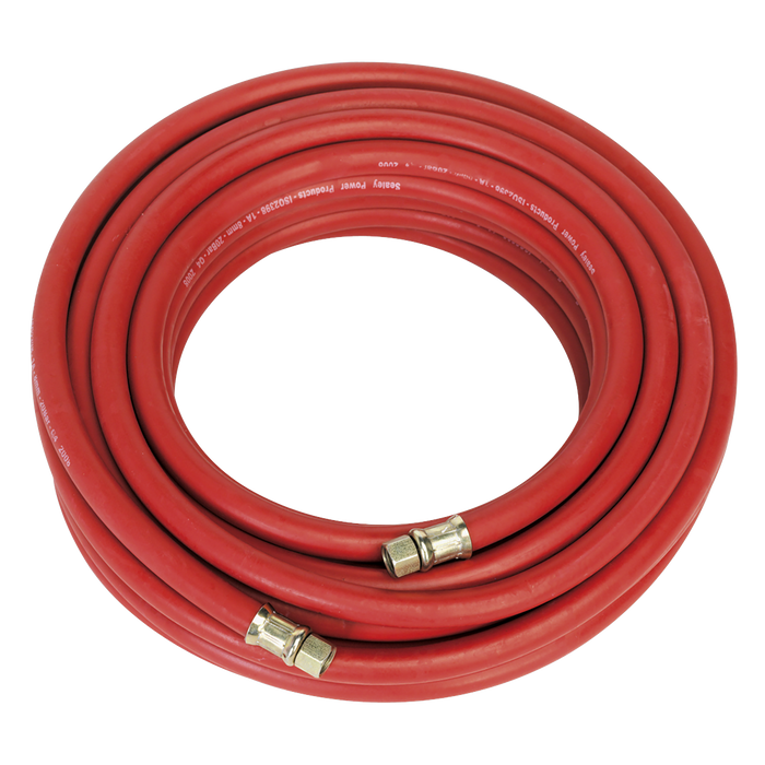 Air Hose 15m x Ø8mm with 1/4"BSP Unions, AHC15, Sealey