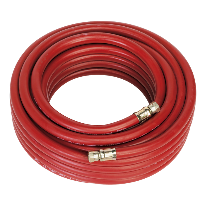 Air Hose 15m x Ø10mm with 1/4"BSP Unions, AHC1538, Sealey