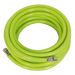 Air Hose High-Visibility 10m x Ø8mm with 1/4"BSP Unions, AHFC10, Sealey