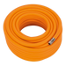 Air Hose 20m x Ø10mm Hybrid High-Visibility with 1/4"BSP Unions, AHHC2038, Sealey