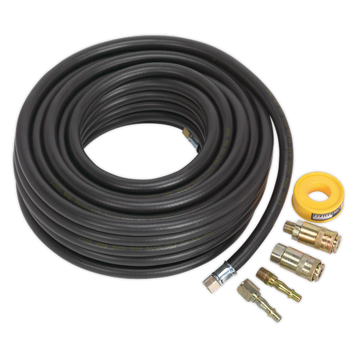 Air Hose Kit 15m x Ø8mm with Connectors, AHK01, Sealey