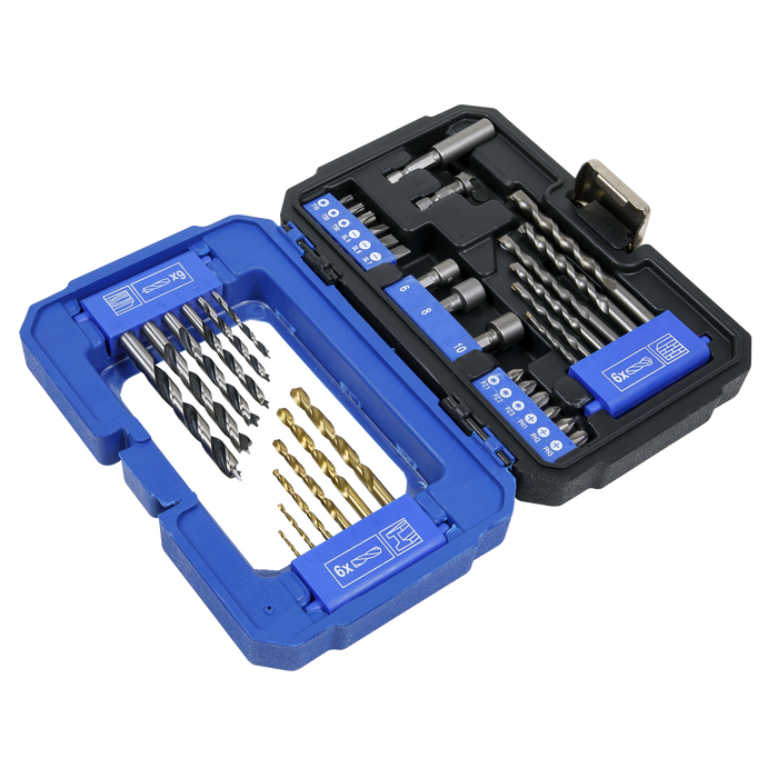 Sealey AK3735 Drill & Bit Accessory Set 35pc