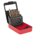 Sealey AK4701 HSS Cobalt Split Point Fully Ground Drill Bit Set 19pc Metric