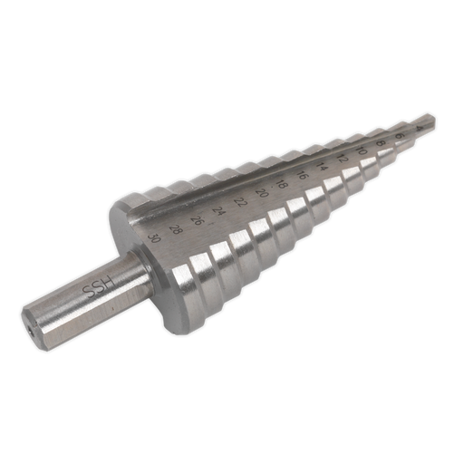 Sealey AK4745 HSS 4341 Step Drill Bit 4-30mm Double Flute