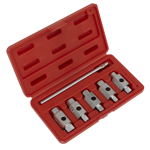 Sealey AK659 Drain Key Set 6pc Double End